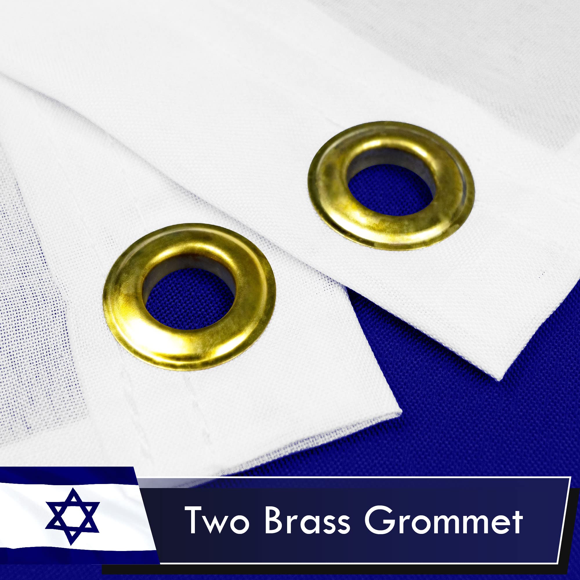 G128 Israel flag 3x5ft with vivid dye-sublimated colors