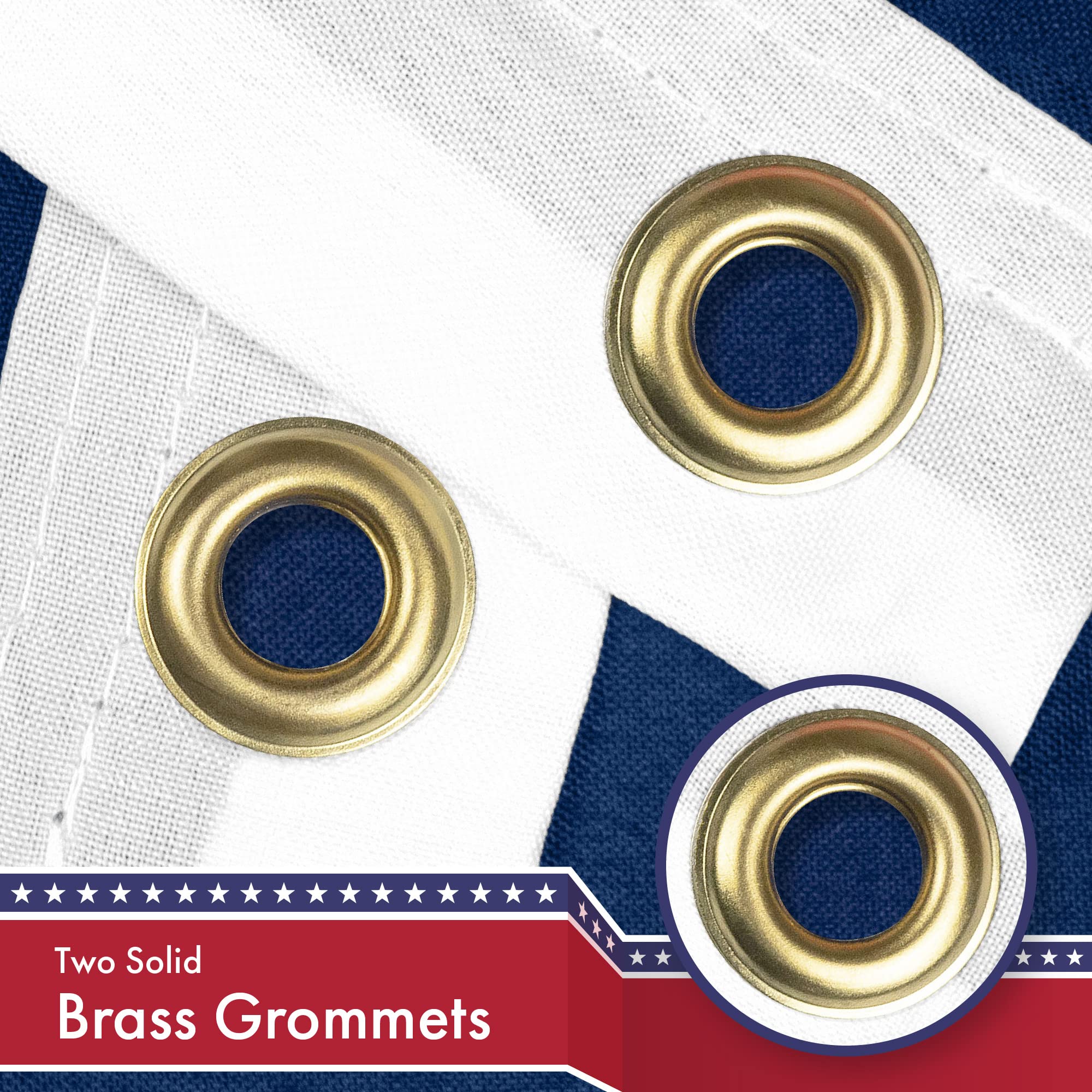 G128 LiteWeave Pro 150D polyester flag delivers crisp dye-sublimated imagery.