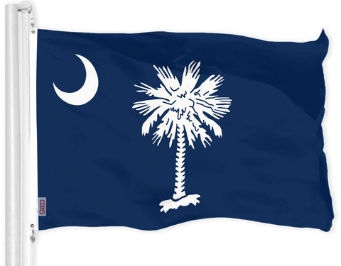 G128 South Carolina flag 3x5 ft with vibrant colors for durable outdoor display.