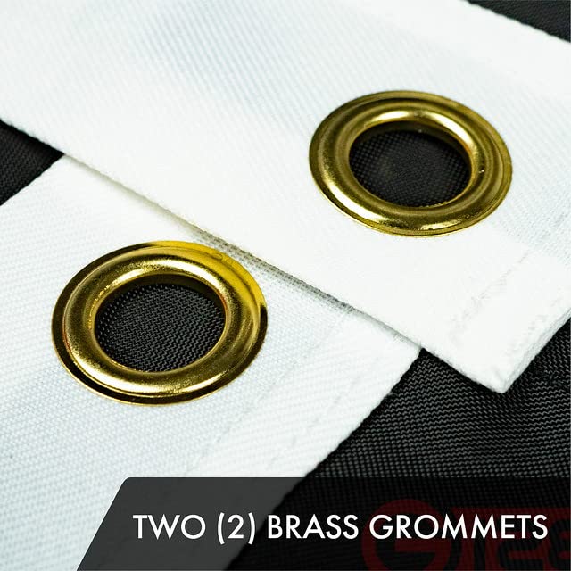 G128 Stars embroidered detail on flag highlighting premium craftsmanship