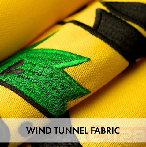 G128 StormFlyer embroidery close-up emphasizes premium design and longevity.