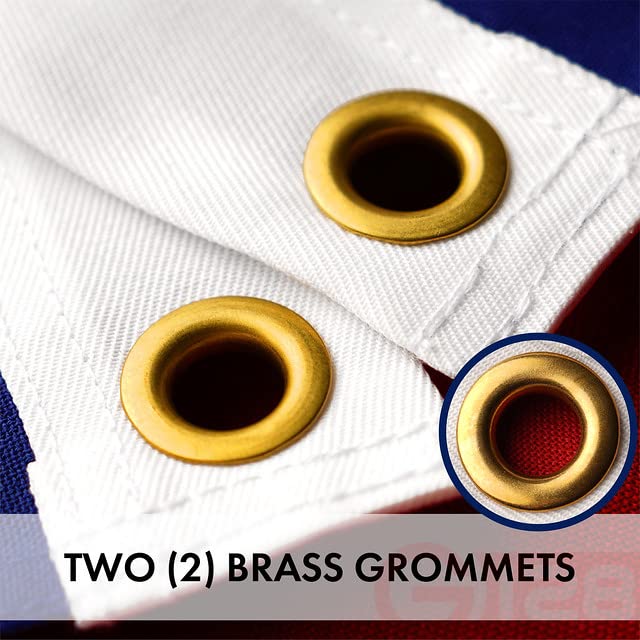 G128 Texas State Flag nylon sections double-stitched for durable seams.