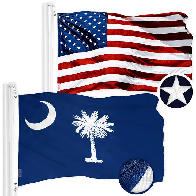 G128 USA flag embroidery 3x5 full view showcases vibrant stitching and regal presentation