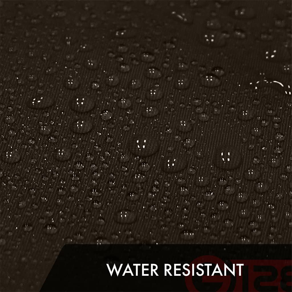 G128 Waterproof and UV-coated fabric resists fading in sun.