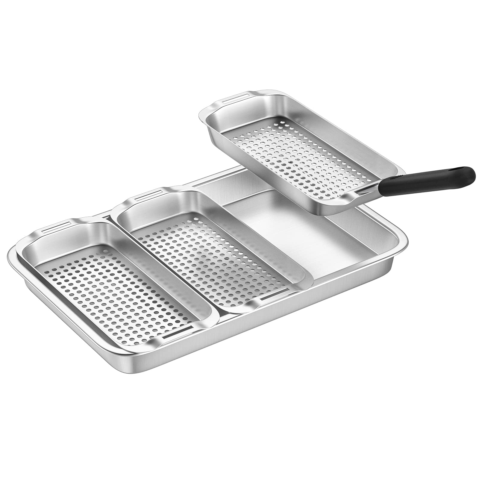 G.a HOMEFAVOR dishwasher-safe grill components simplify cleanup.