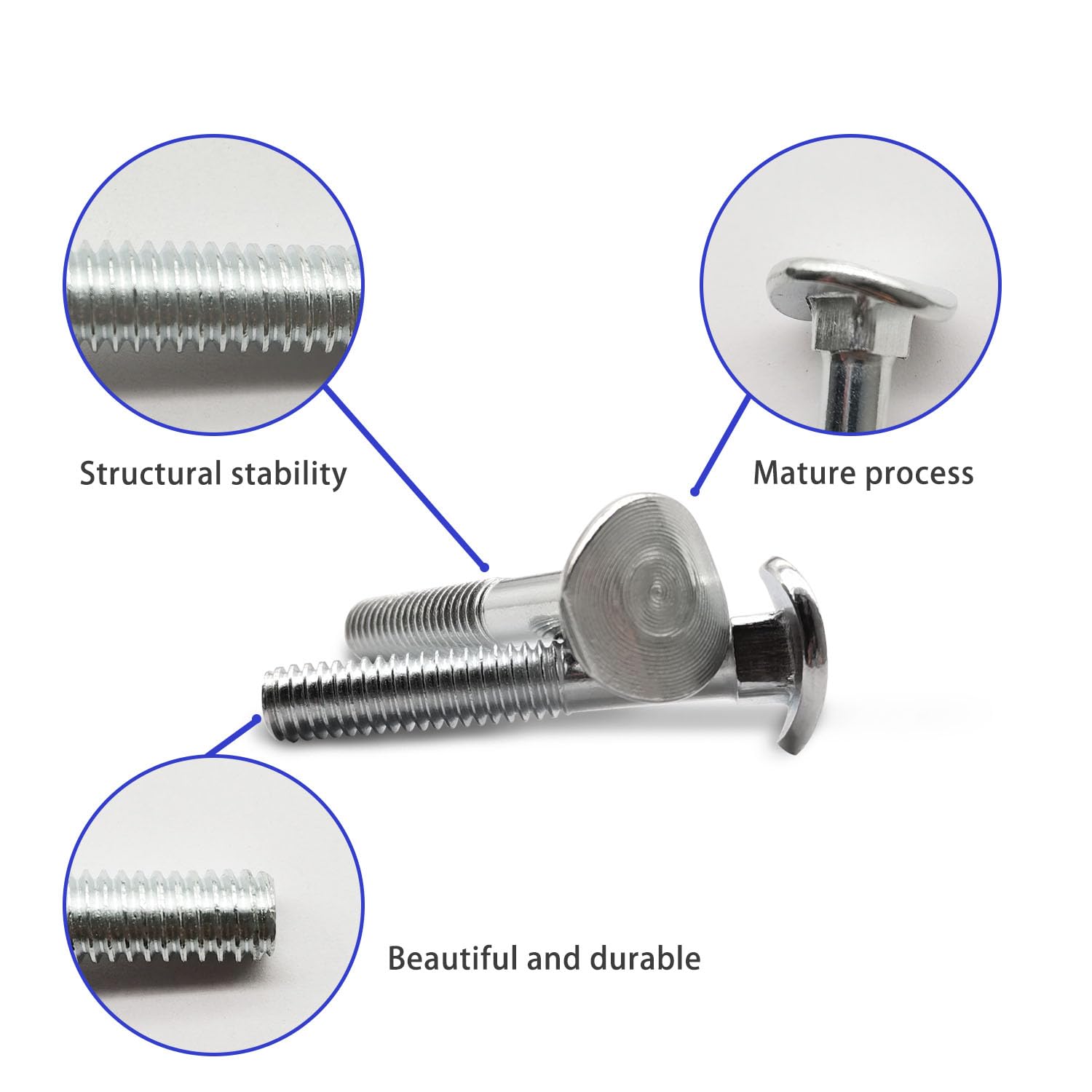 Gabasinover bolt sizes ready for secure mounting