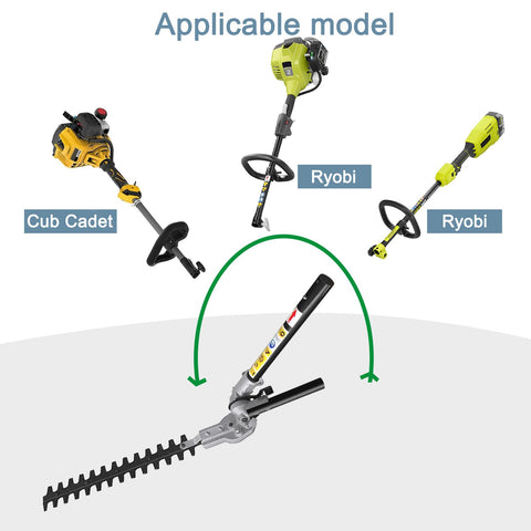 Gabasinover hedge trimmer attachment compatibility list with popular brands