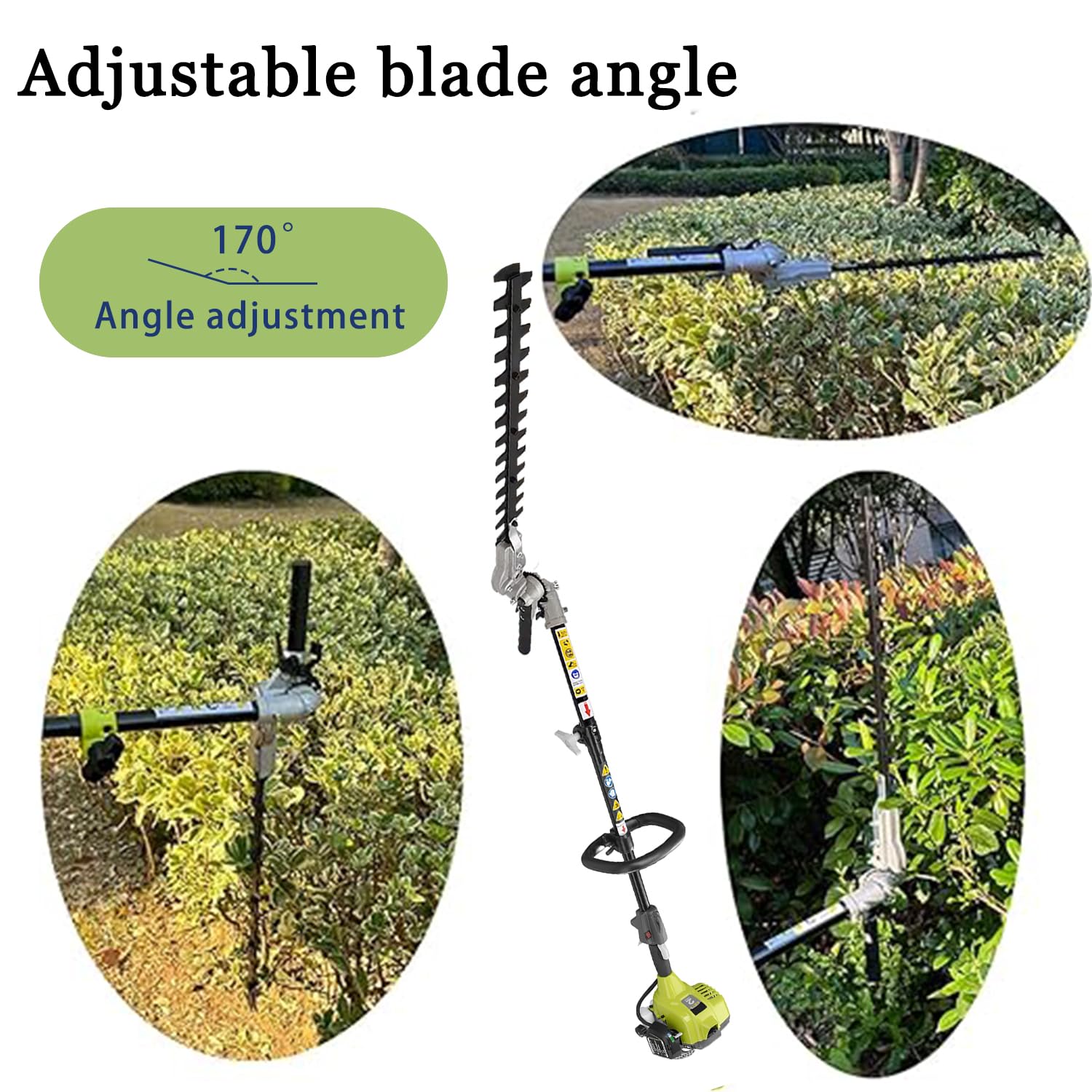 Gabasinover hedge-trimmer packaging showing included components