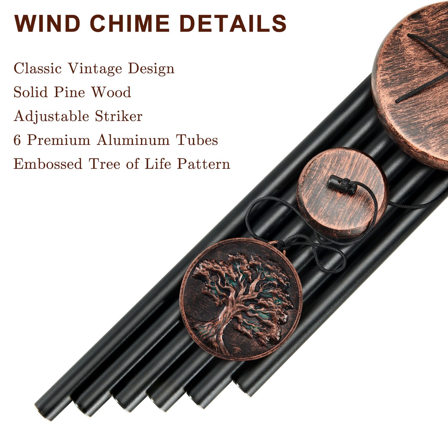 Gabzart vintage copper finish windcatcher brings porch charm