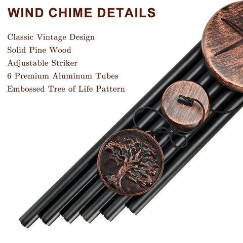 Gabzart vintage copper finish windcatcher brings porch charm
