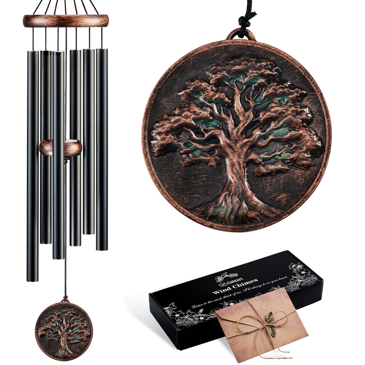 Gabzart wind chimes deliver a deep tone for peaceful outdoor moments