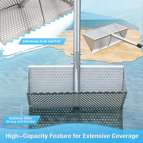 GADFISH Beach sifter in stainless steel for rust-free durability