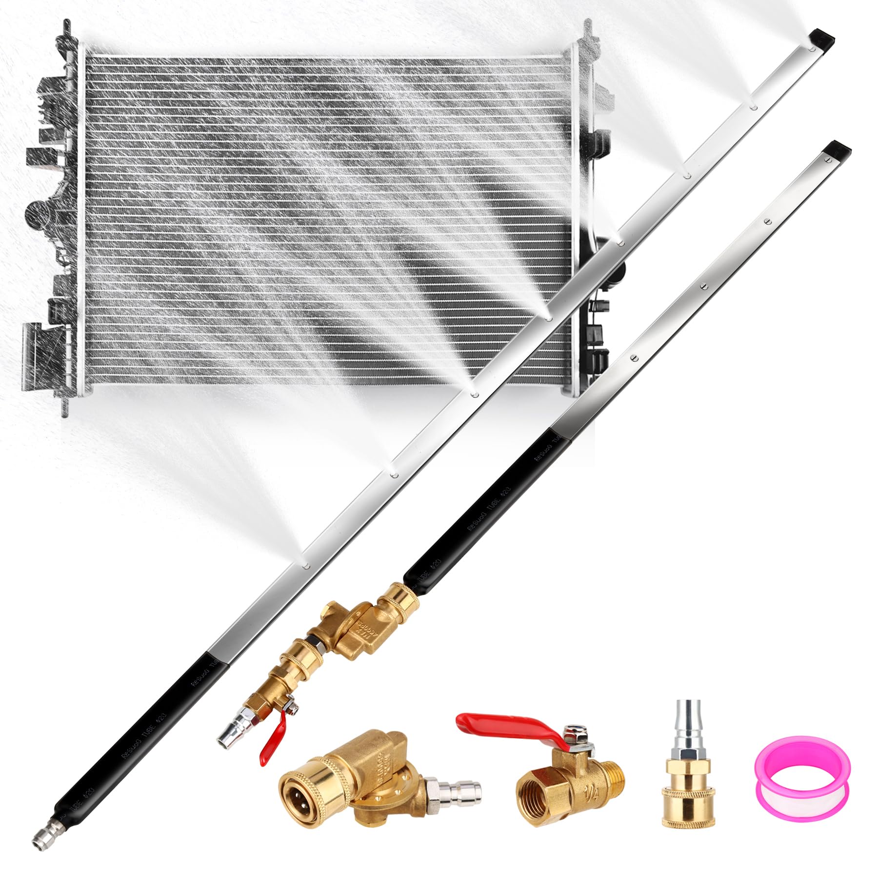 GADFISH radiator cleaning wand with 48-inch reach for hard-to-reach radiators