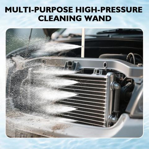 GADFISH radiator wand in use on heavy equipment showing durability