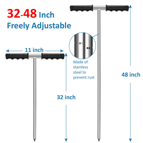 GADFISH sharp-tip probe for precise penetration through compact soil