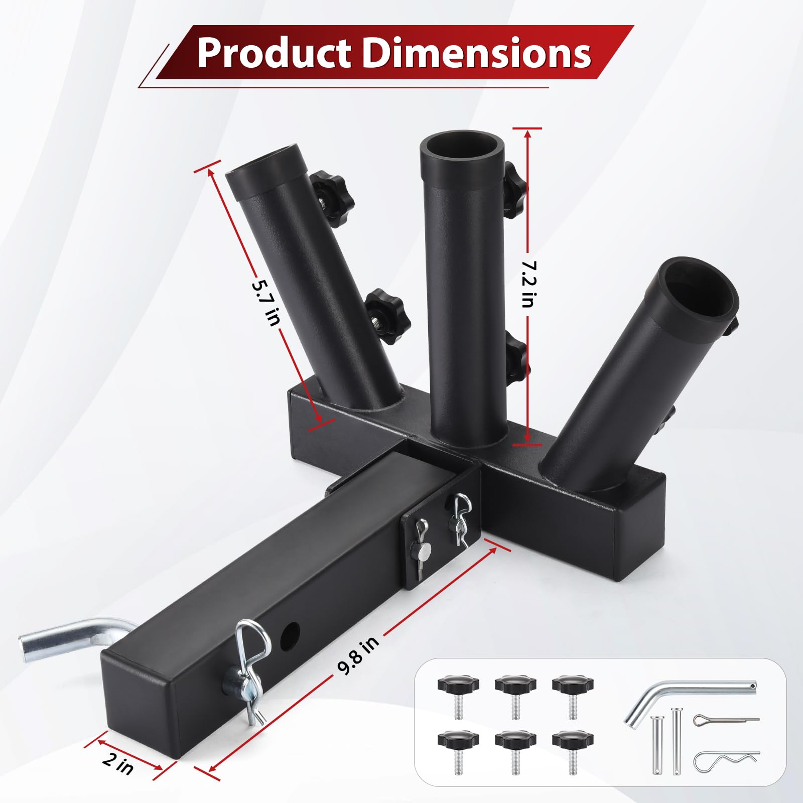 GADFISH heavy-duty steel construction resists rust for outdoor use.