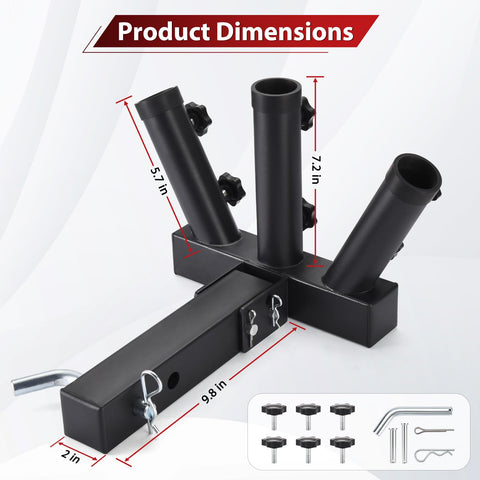 GADFISH heavy-duty steel construction resists rust for outdoor use.