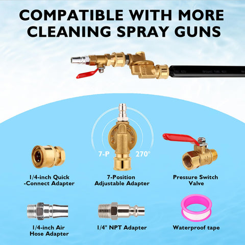 GADFISH universal adapters for quick pressure washer connections