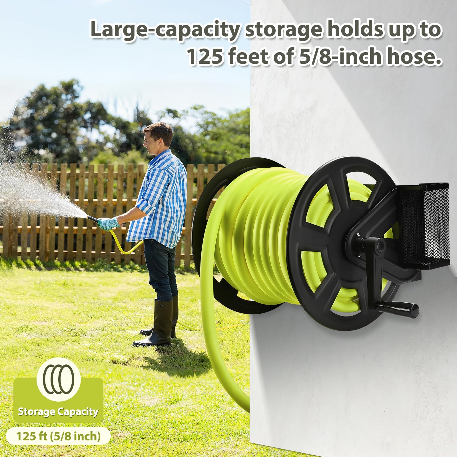 GADFISH easy wall-mount installation saves floor space in tight yards.