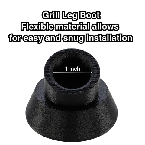 Gadget Ray leg cap shows stability on uneven deck surfaces during grilling.