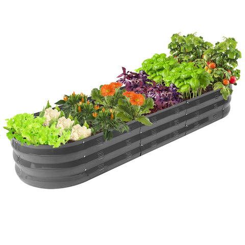 GADI 67-inch raised bed frame with galvanized steel for durable outdoor growing