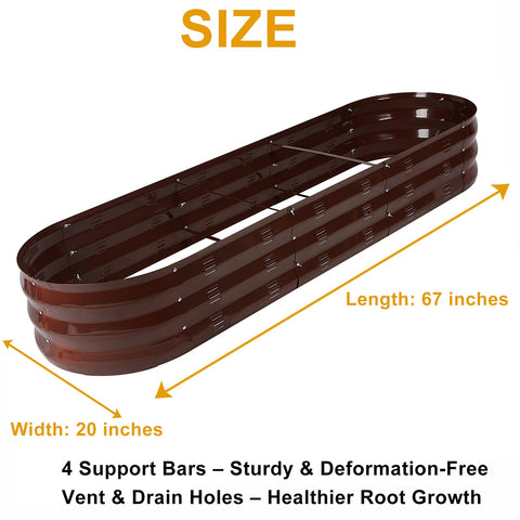 GADI raised garden bed weather resistant steel frame resists rust in all seasons
