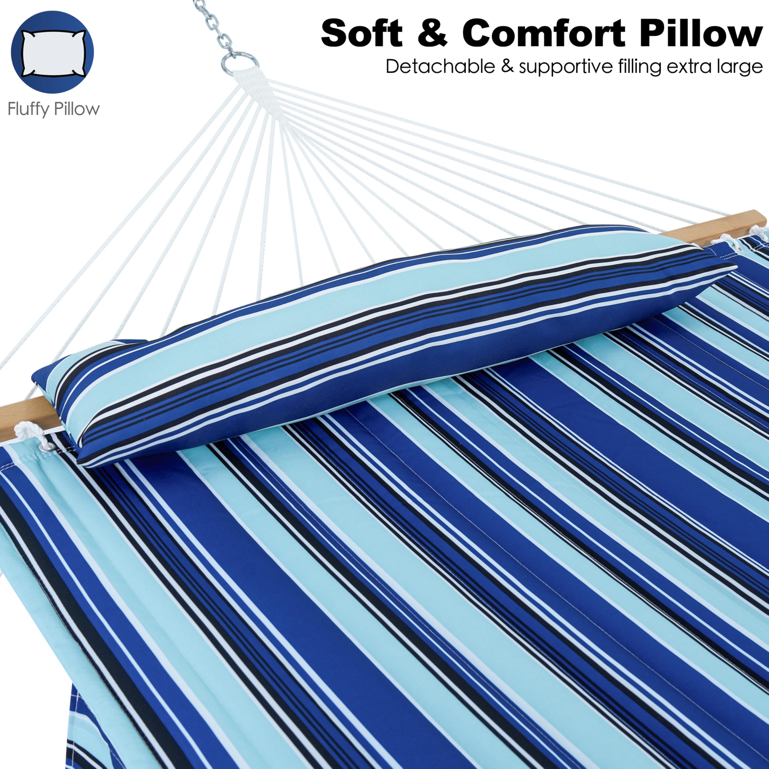 Gafete Catalina Beach Hammock storage pockets keep essentials handy