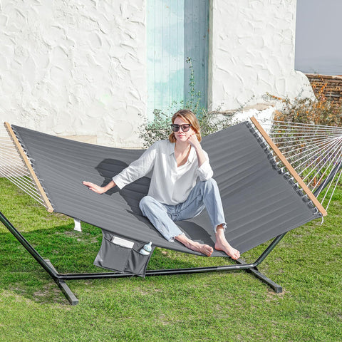 Gafete 55-inch hammock demonstrates ample space for two.