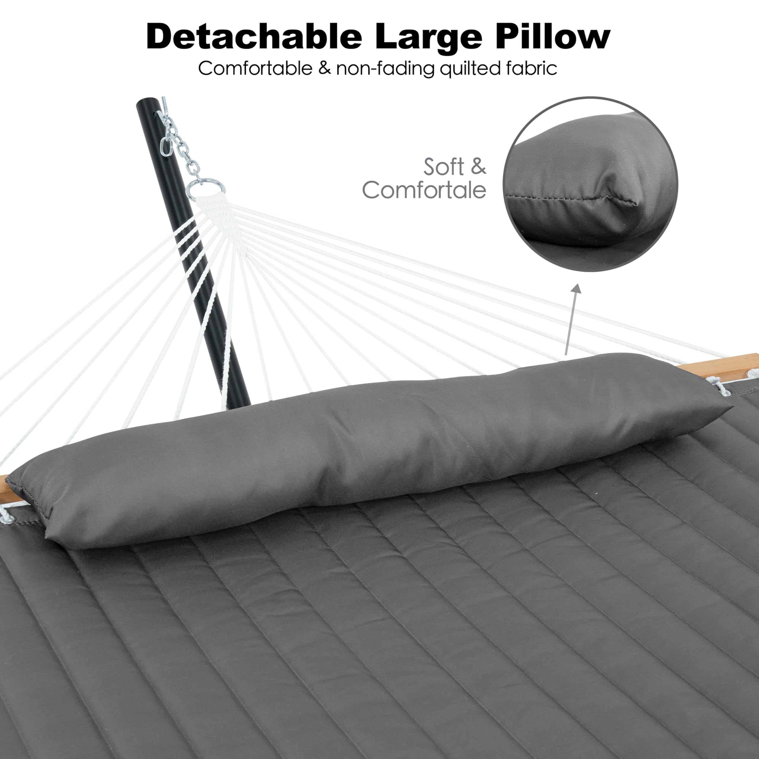 Gafete built-in storage bags keep essentials within reach.