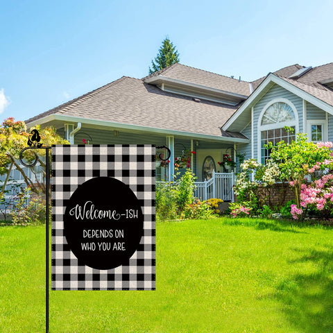 GAGEC sublimation printed burlap flag features vibrant colors for long-lasting wear.