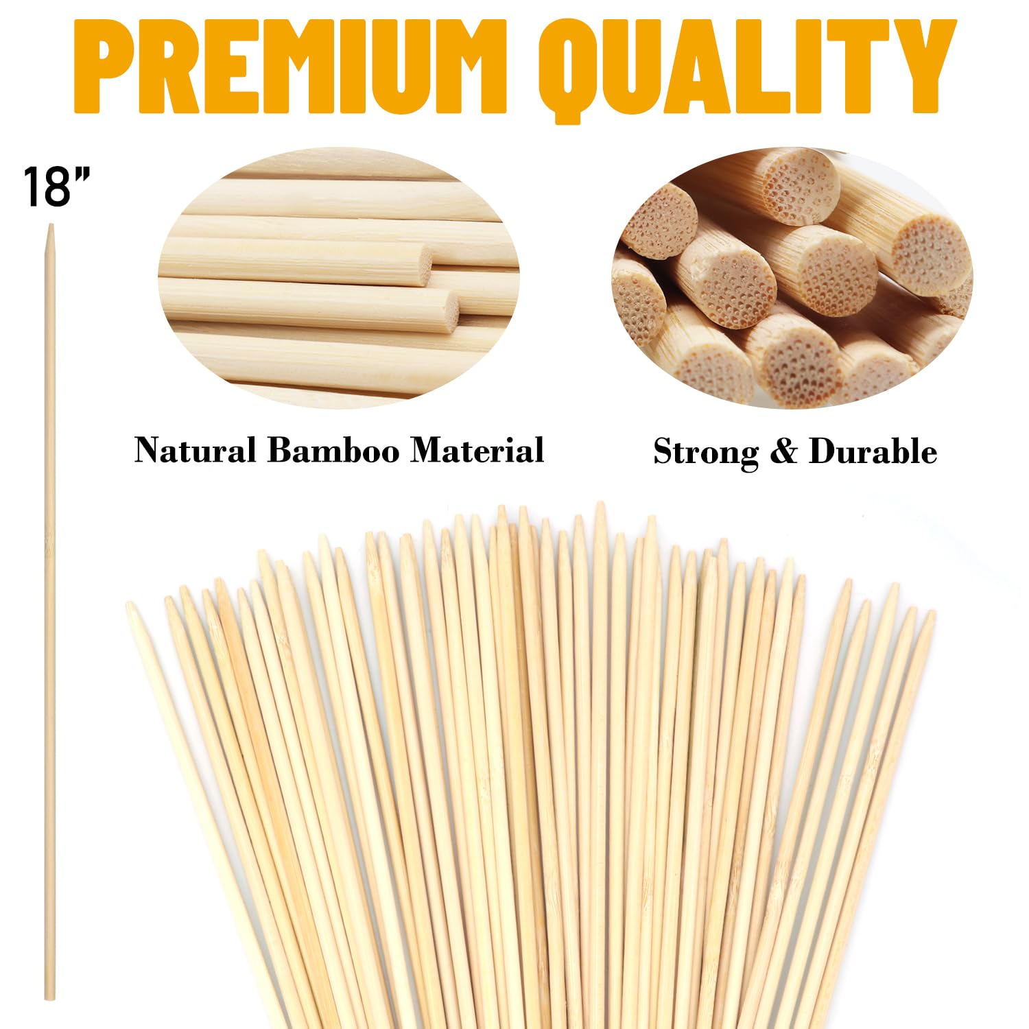 GAGINANG bamboo stake providing sturdy garden support.