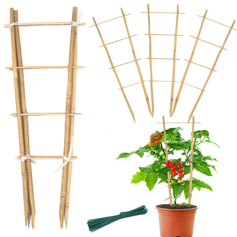 GAGINANG bamboo trellis 16in provides sturdy vertical support for climbing plants.