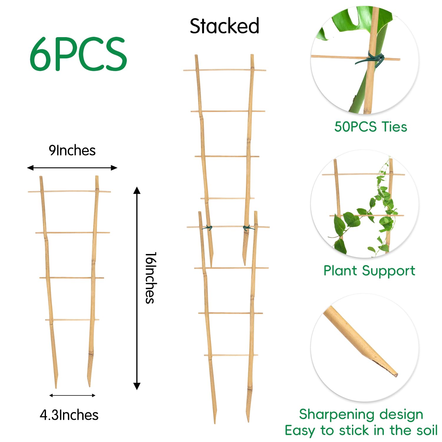 GAGINANG trellis installs easily in soil or against walls for versatile use.