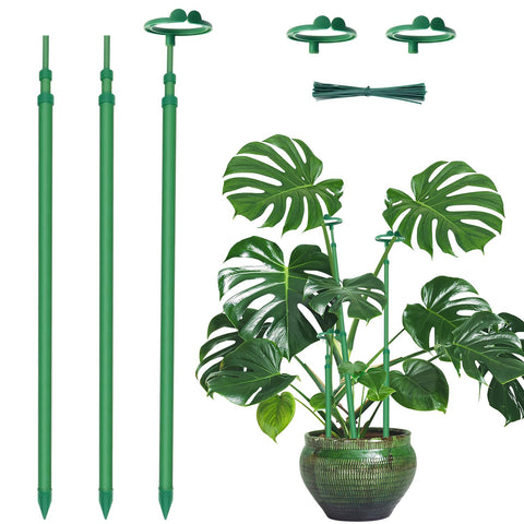 GAGINANG extendable plant stakes support tall indoor and outdoor plants for stable growth.