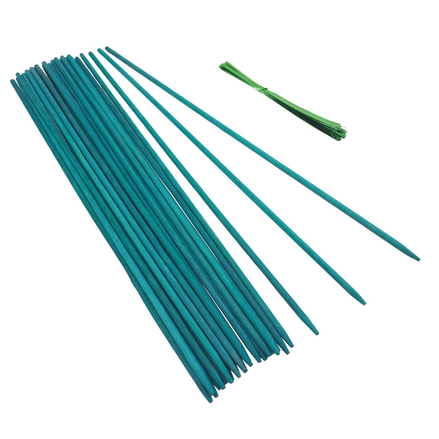 GAGINANG Green Bamboo Sticks smooth surface for safe plant support.