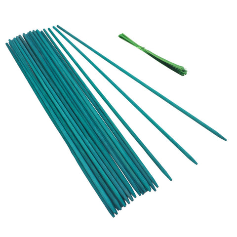 GAGINANG Green Bamboo Sticks smooth surface for safe plant support.