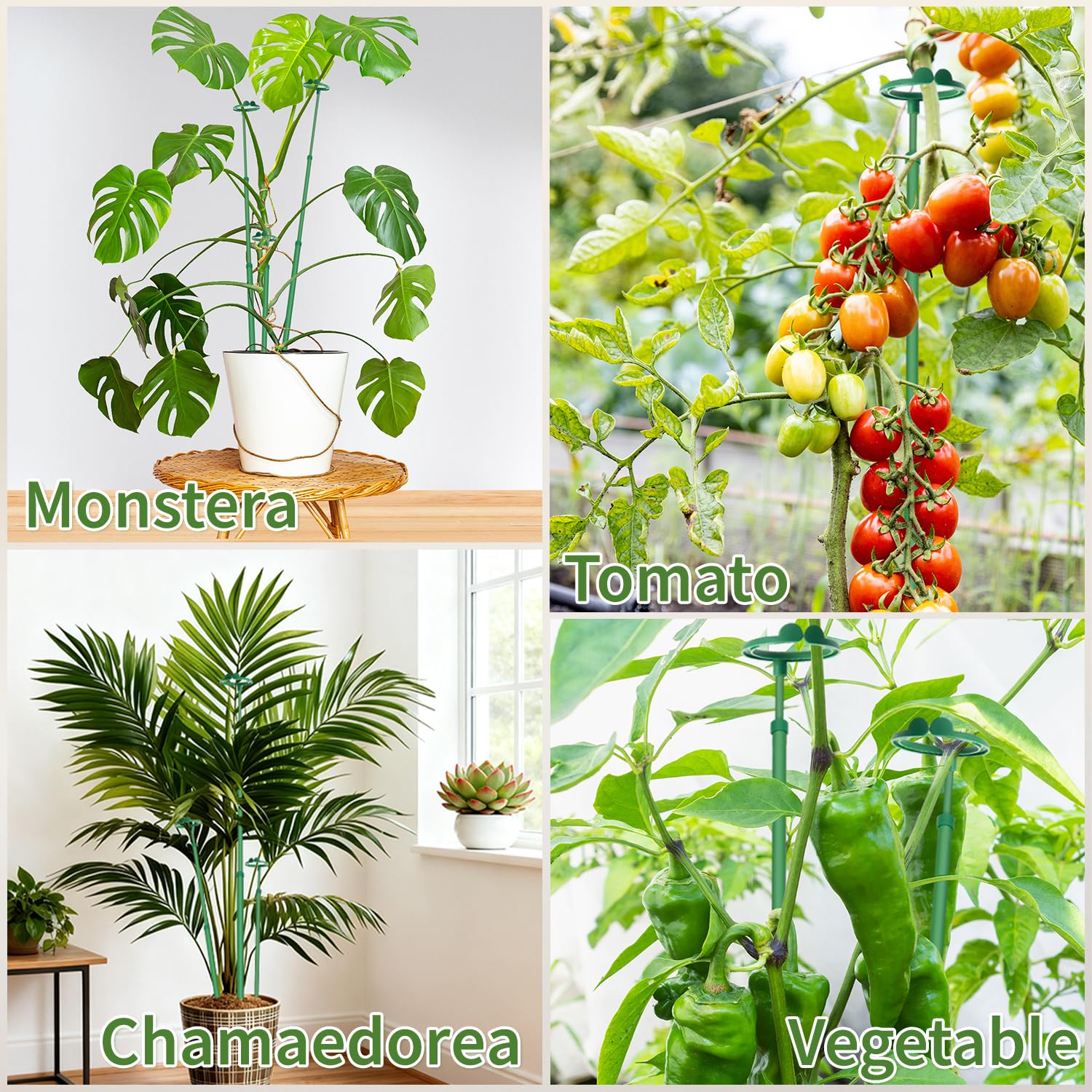 GAGINANG outdoor-indoor garden stakes feature durable fiberglass for long-term weather resistance.