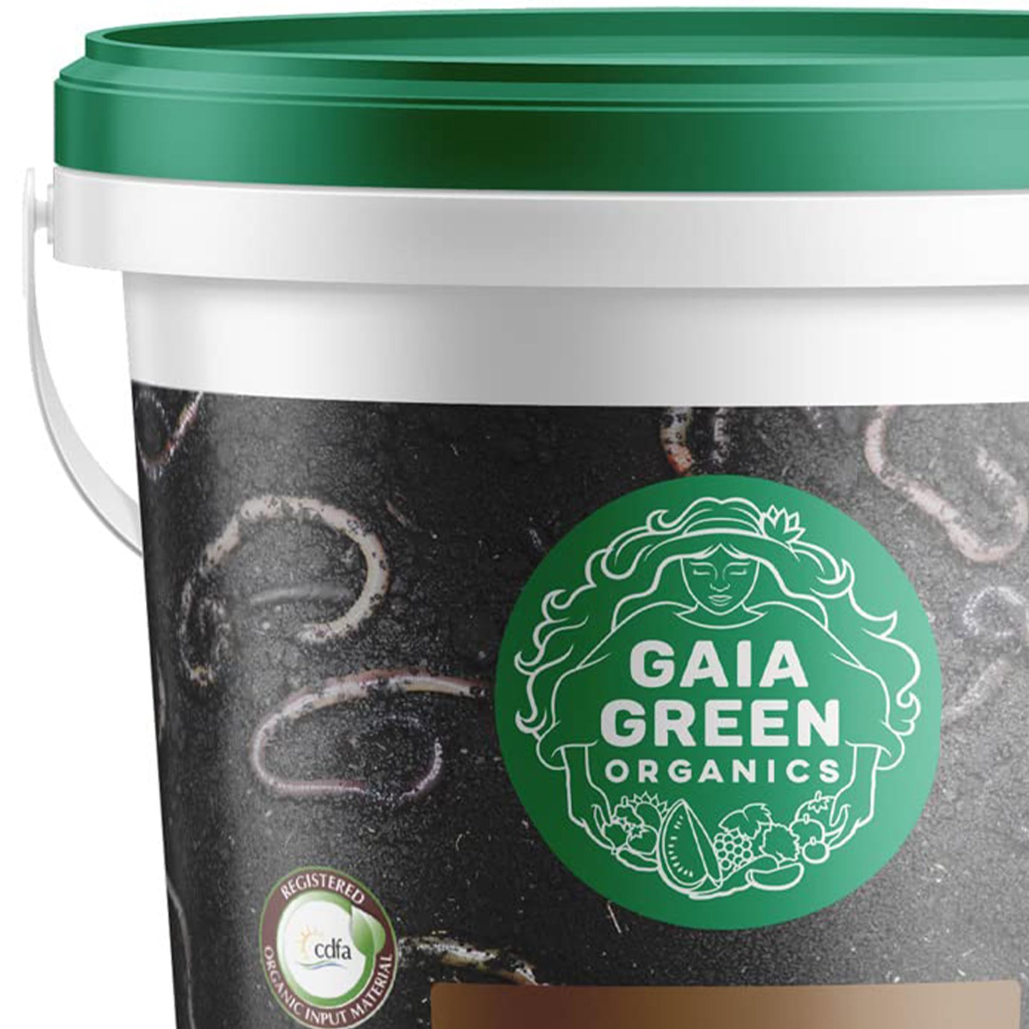 GAIA GREEN worm castings applied as top dressing for healthier soil.