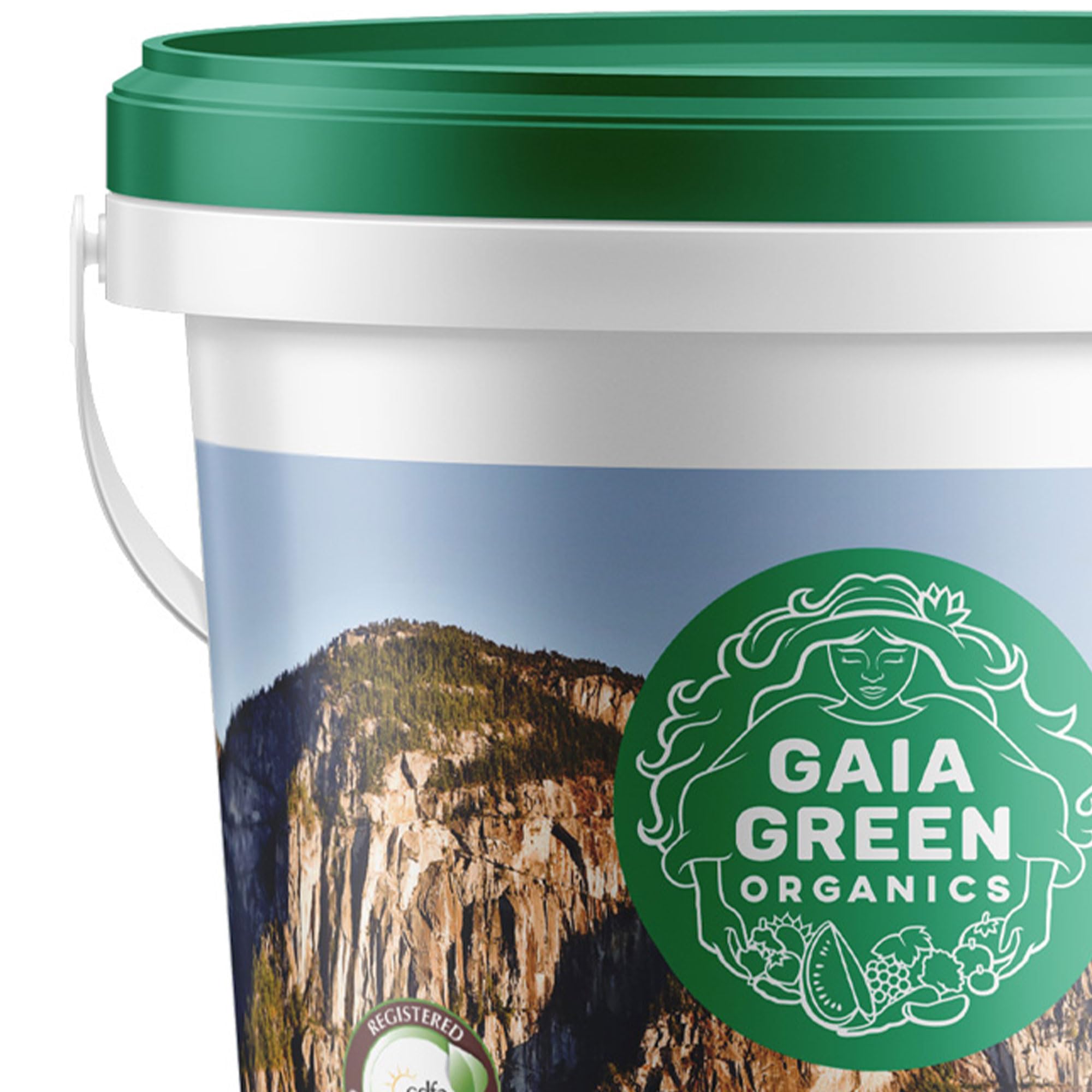 Gaia Green Basalt Rock Dust powder texture highlighting mineral-rich soil enrichment.