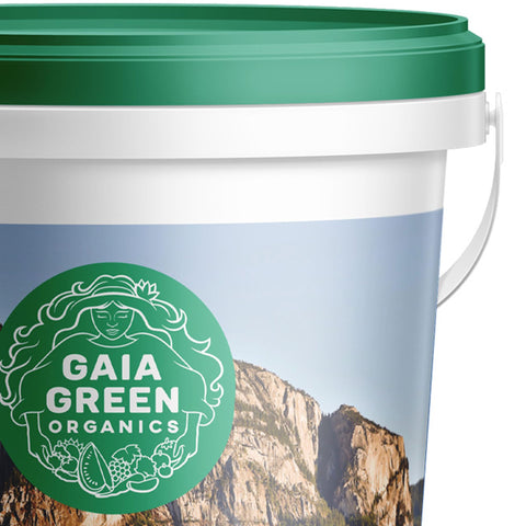 Gaia Green Basalt Rock Dust being applied to soil for healthier plant growth.