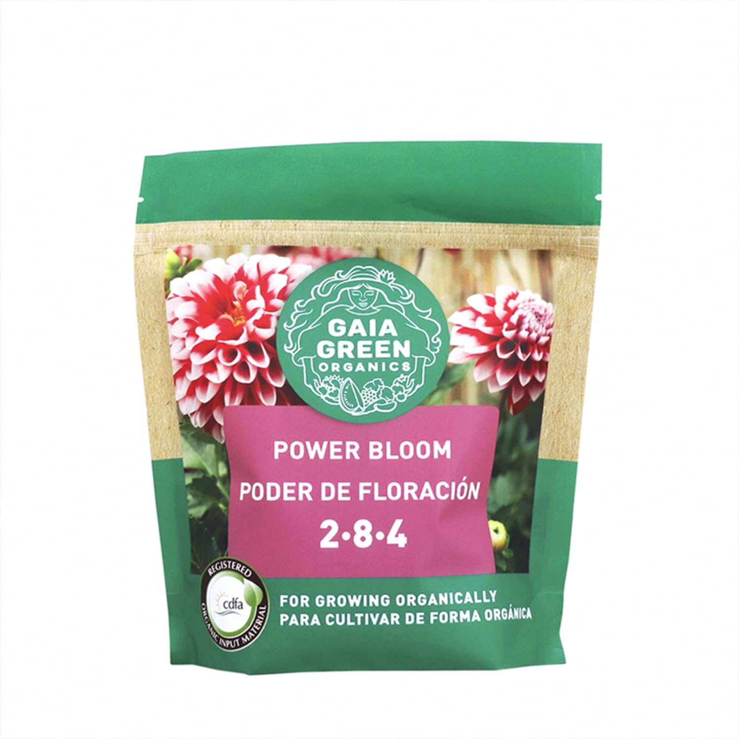 Gaia Green Power Bloom 500g bag delivers nutrients for prolific blooms and strong roots.