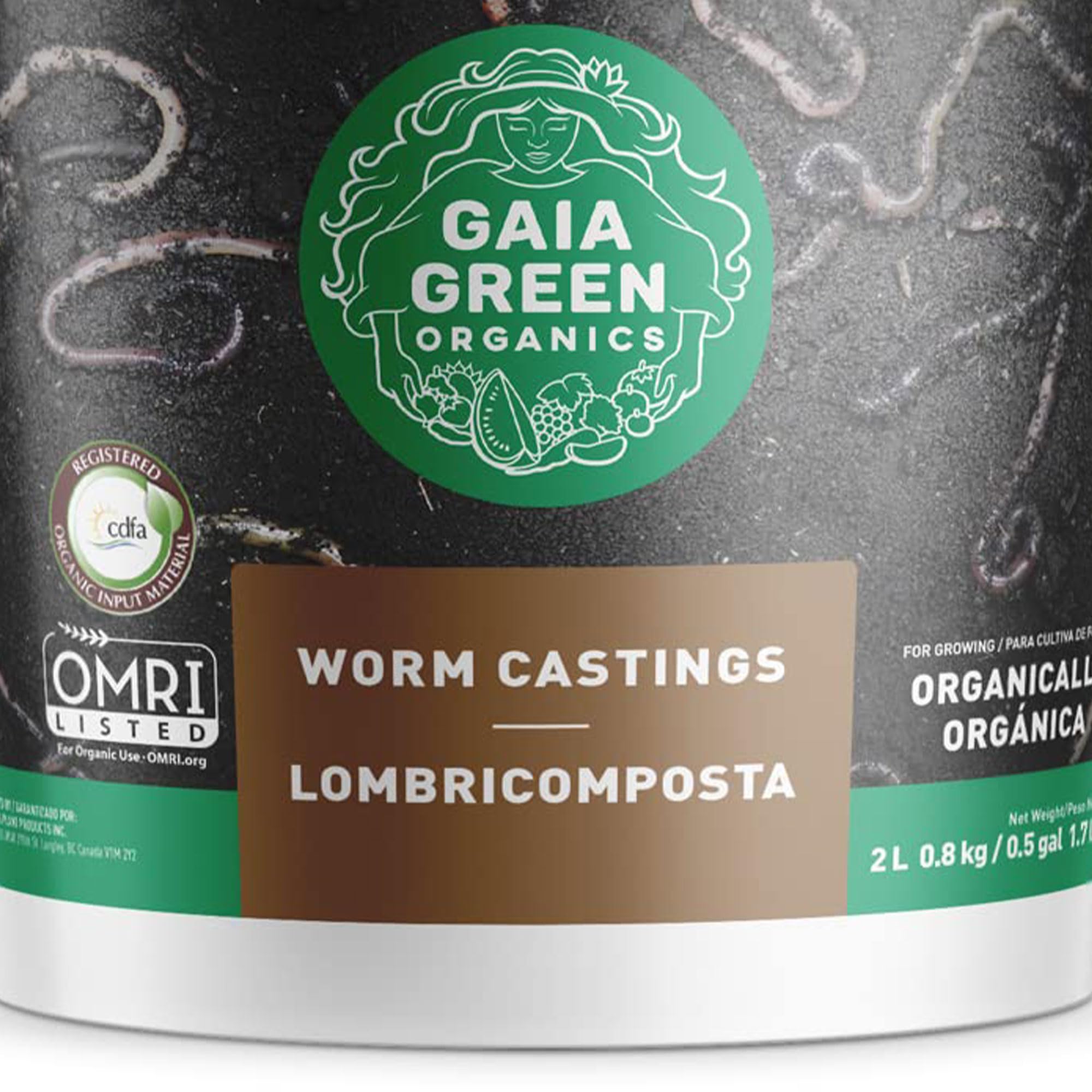 GAIA GREEN worm castings used in greenhouse and lawns for robust growth.