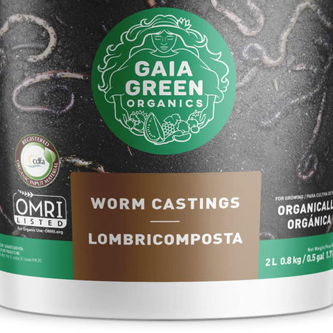 GAIA GREEN worm castings used in greenhouse and lawns for robust growth.