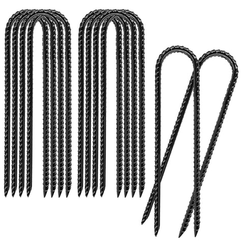 Gaildon 8-inch U-shape ground stake anchors soil securely against wind