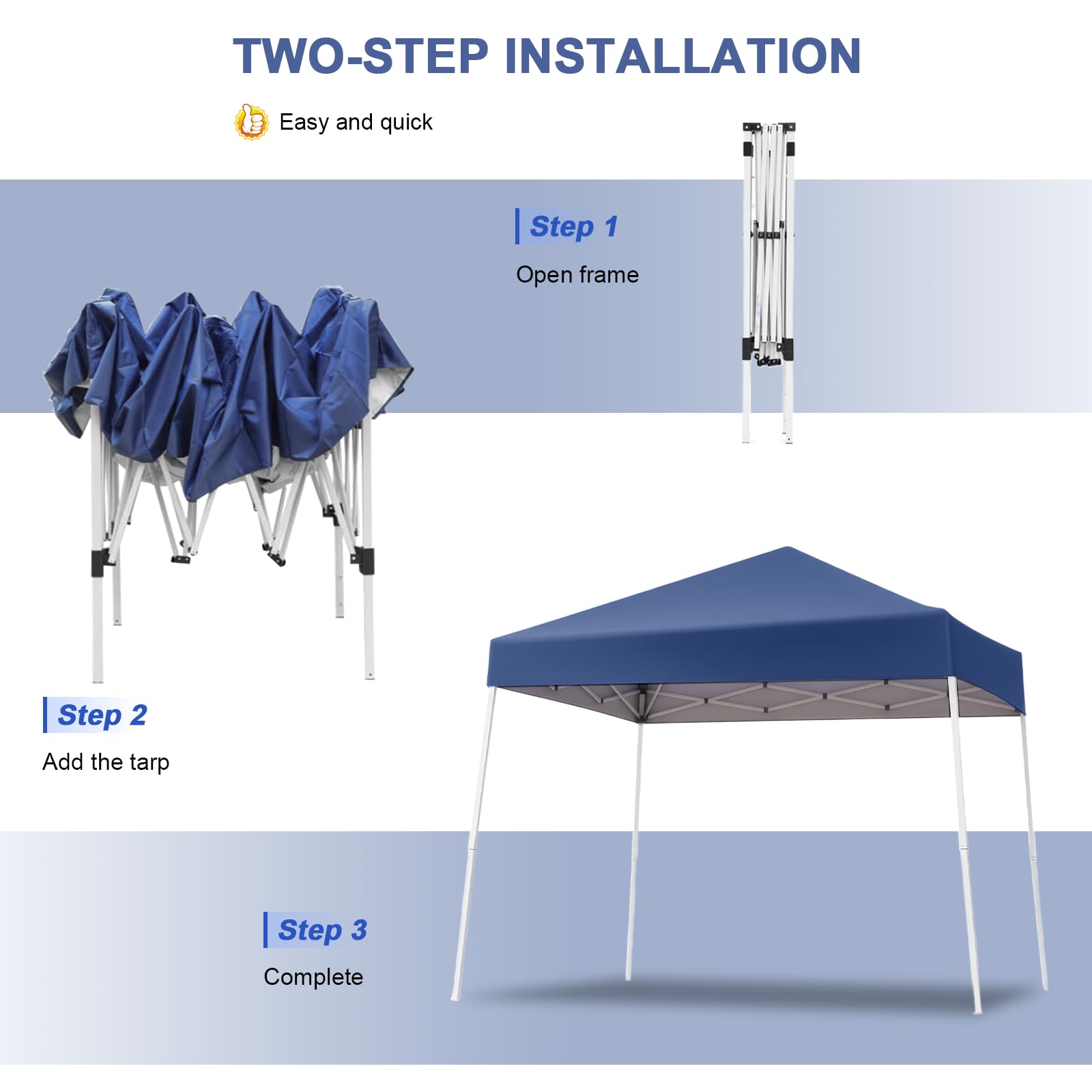 Gaildon Canopy Tent 10x10 adjustable-height feature for versatile placement