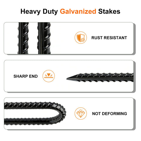 Gaildon easy-hammer-in stake simplifies quick installation in any soil