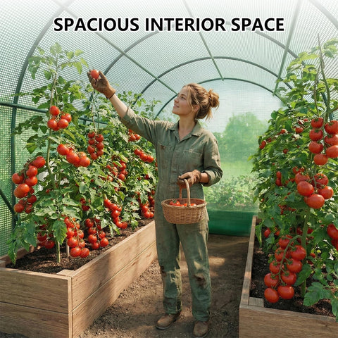 Gaildon PE cover protects plants from frost and rain while letting light through.