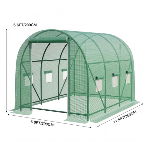 Gaildon greenhouse ventilation windows with six mesh panels for healthy airflow.