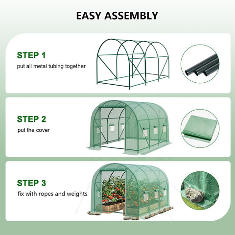 Gaildon outdoor greenhouse shown in a garden setting for year-round use.