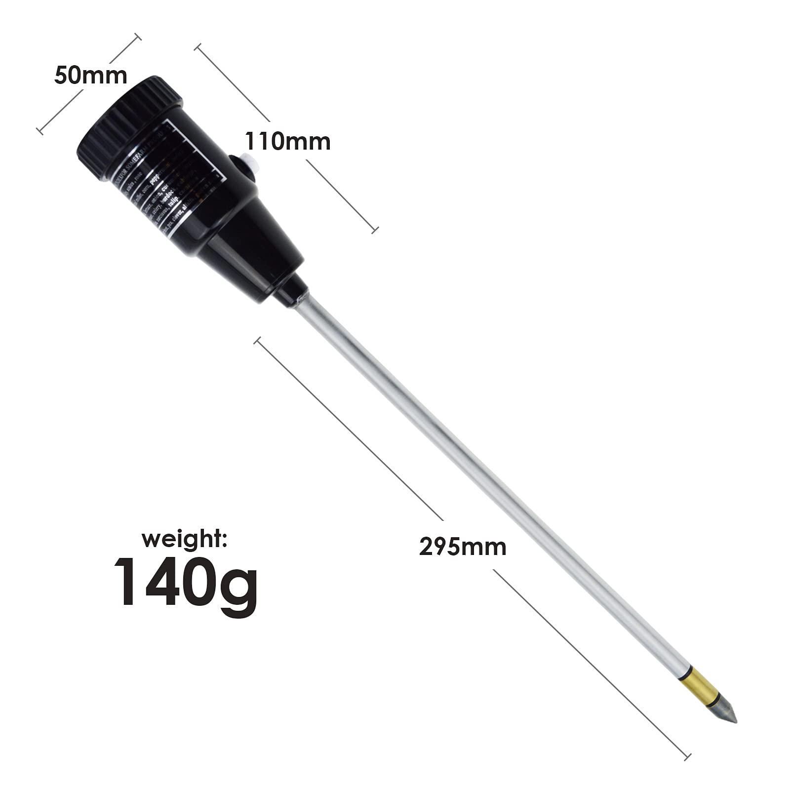Durable waterproof metal probe from Gain Express for field testing